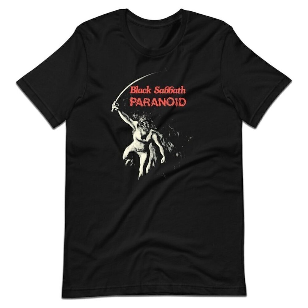 Rare Black Sabbath Paranoid Classic Heavy Metal Retro Unisex T-Shirt